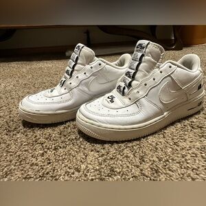Vintage white Nike Air Force 1 tennis shoes sneakers kids 4.5 women’s 6